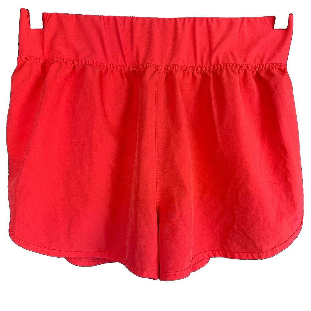 ASICS Womens Coral Running Shorts Lightweight Lined Elastic Waist M Athletic